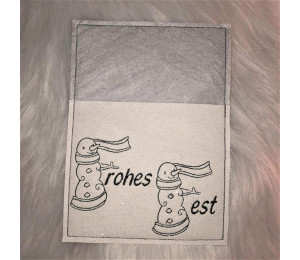 Stickdatei - Schneemann Alphabet Buchstabe U